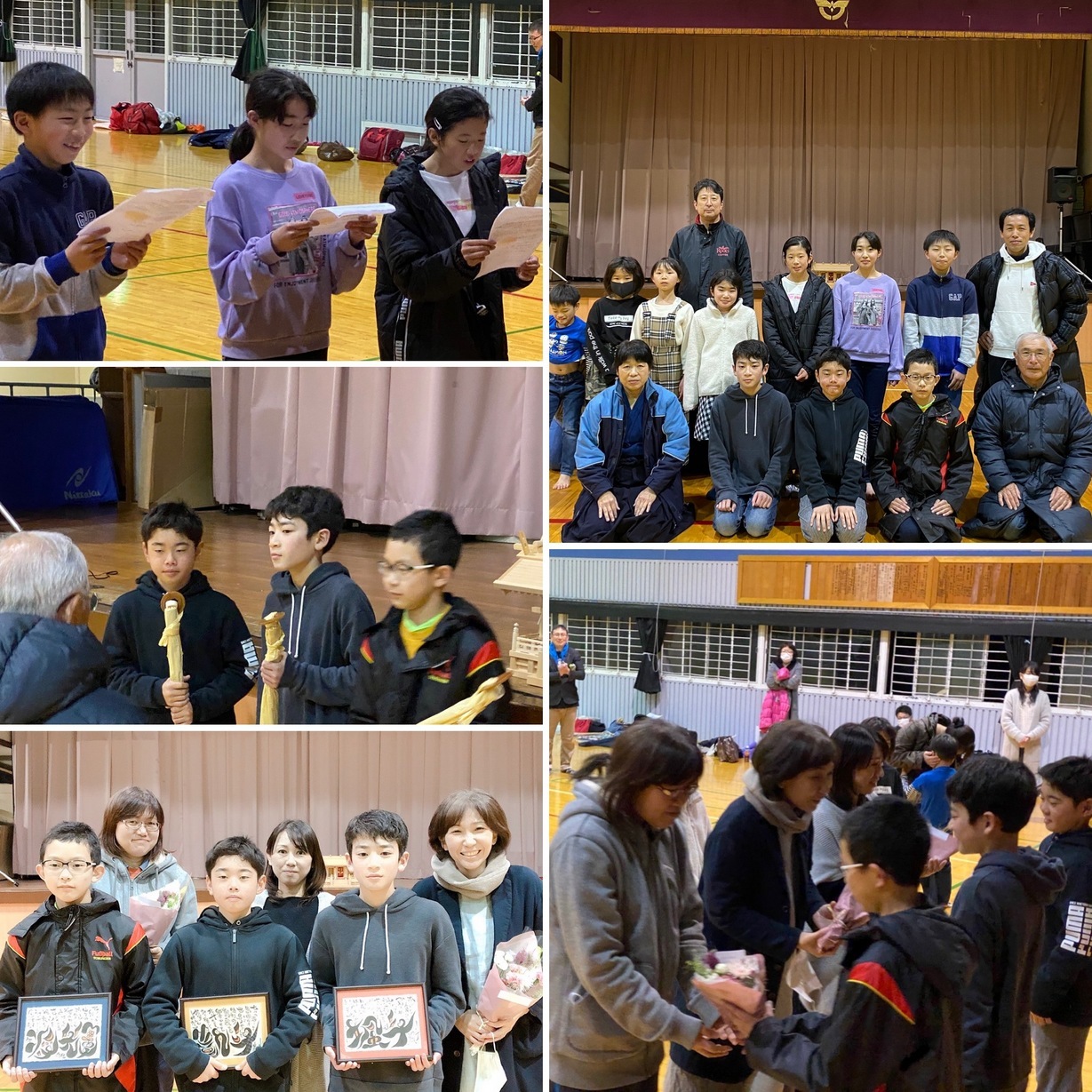 稽古再開/6年生を送る会(岩舟町少年剣友会)