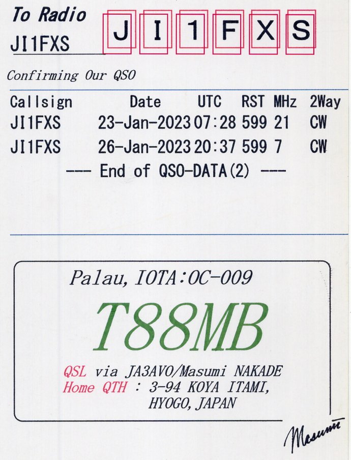 JI1FXS̃A}`AB