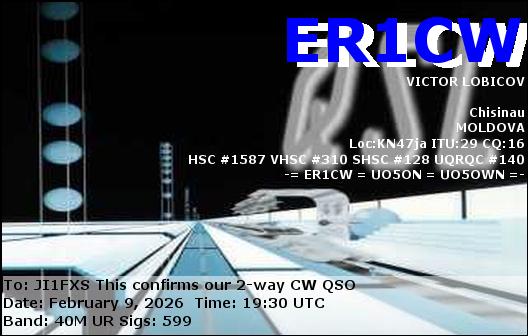 2��10��������QSO���� ER1CW��eQSL�J�[�h�ł��B�iJI1FXS�̃A�}�`���A�������B�j