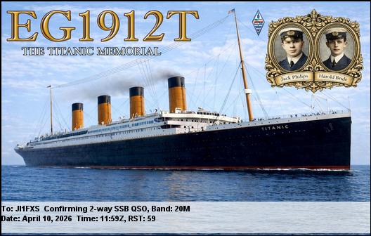 EG1912T�̃^�C�^�j�b�N����eQSL�J�[�hNo.2+���iJI1FXS�̃A�}�`���A�������B�j