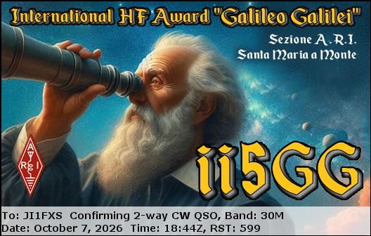 ����eQSL�œ��������J�[�h�ł��B�iJI1FXS�̃A�}�`���A�������B�j